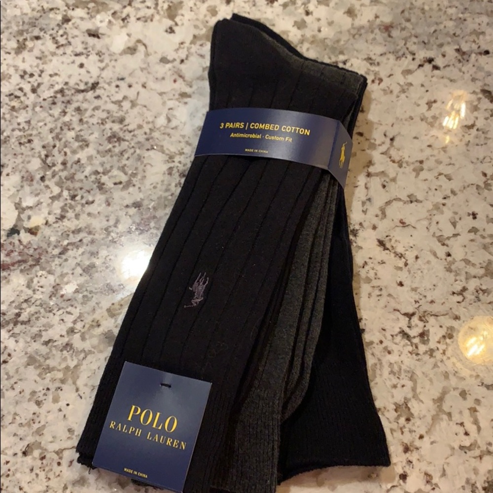 Polo Socks - Three pack (blue, grey and black)